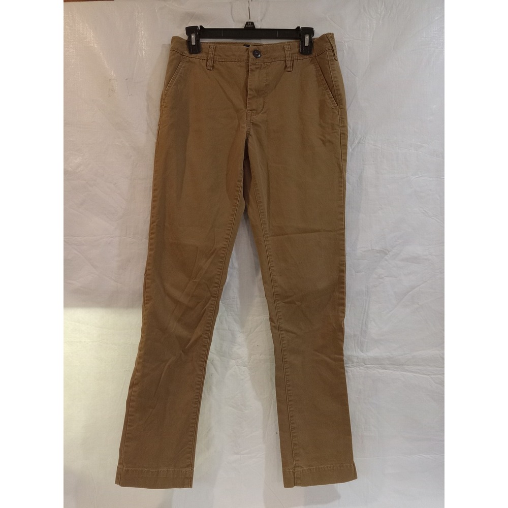 Aeropostale Slim Straight Chino Pants Mens 29x32 Khaki Cotton Stretch Trousers